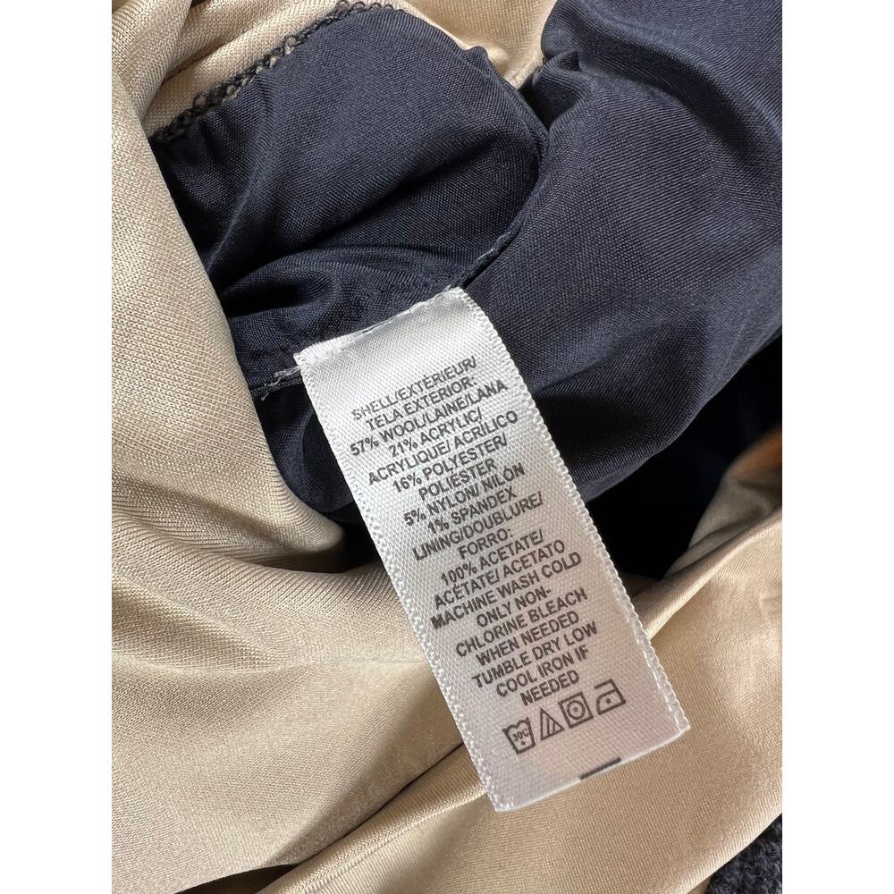 Ann Taylor LOFT Maternity Tweed Herringbone Cuffed Dress Work Pants Gray Size 14 - Picture 7 of 7